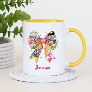 Princess Bow Cup, Custom Name Gift (optional)